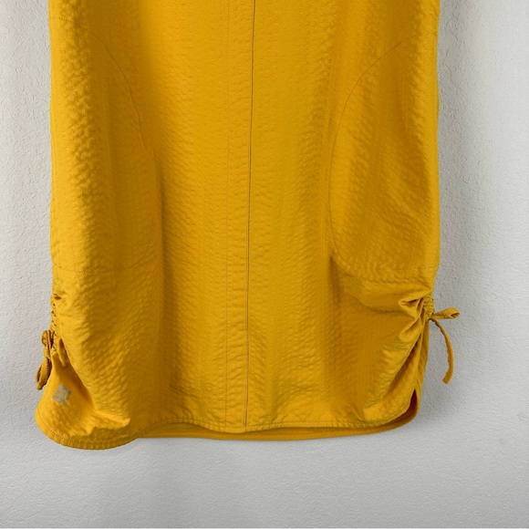 Title Nine Yellow Gold Speed Racer Cinchable Outdoor Dress Size Medium - Picture 2 of 9